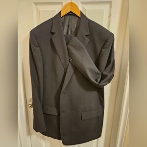 Classic Black Men's Two Button Suit